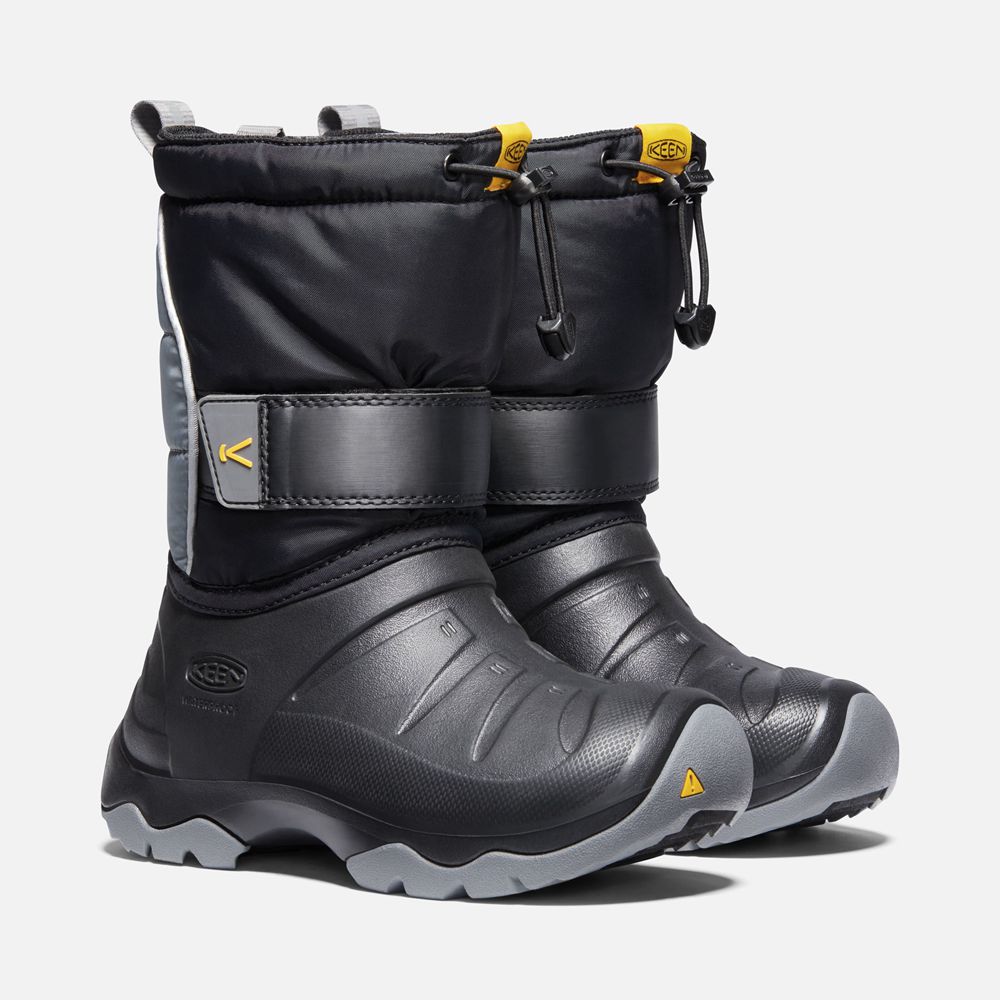 Botas de Montaña Keen Mexico Negros/Grises - Niños Lumi Ii Waterproof - BY0825691